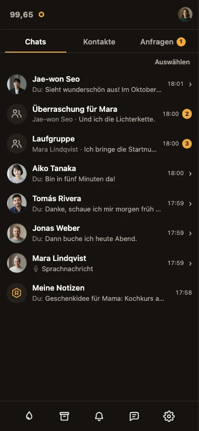 Hive auf dem Handy.